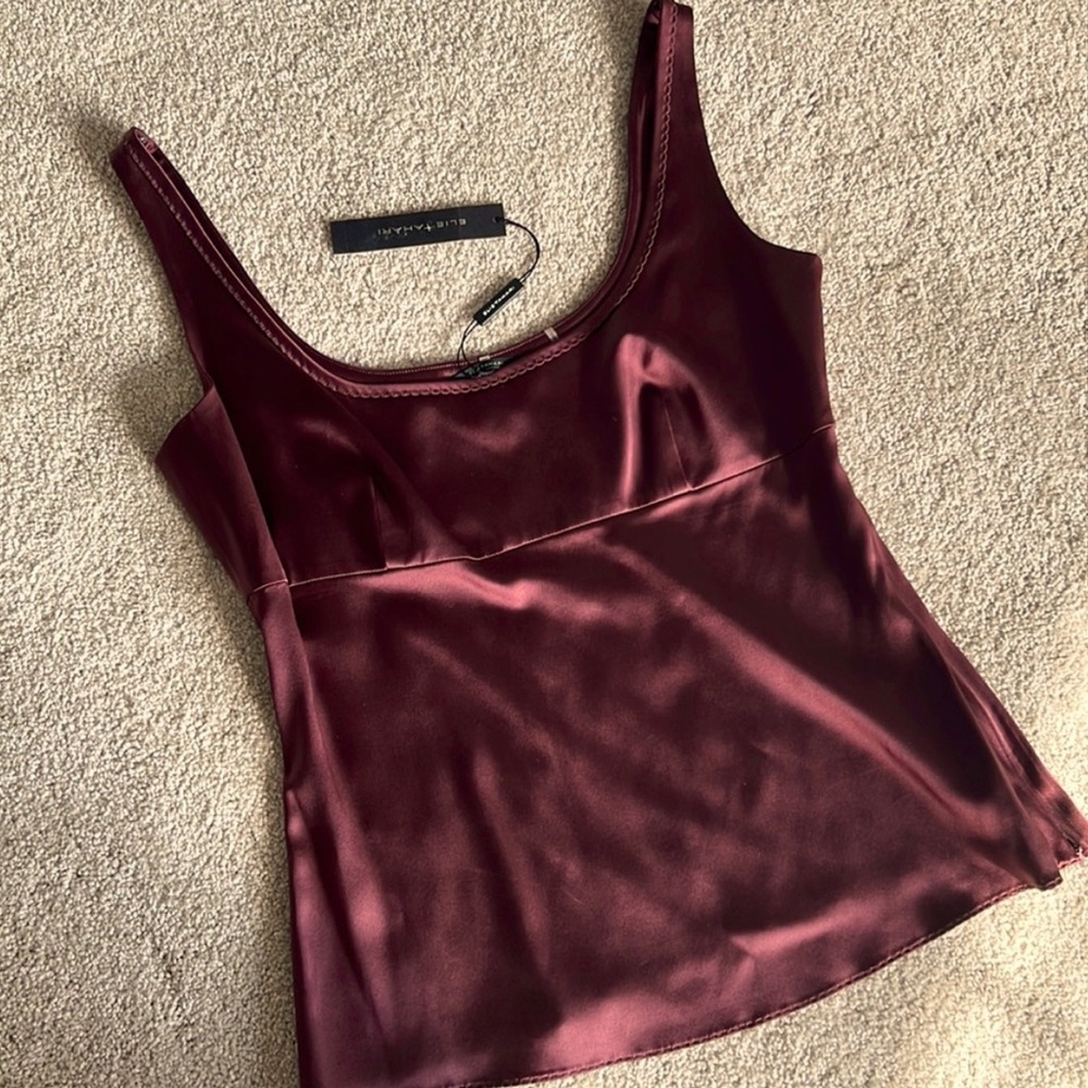 Elie Tahari silk tank- womens medium
